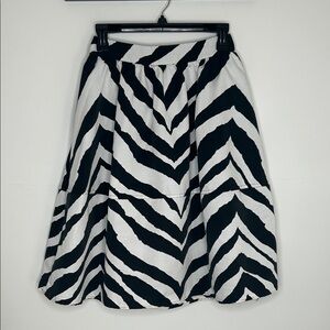 Express zebra print skirt